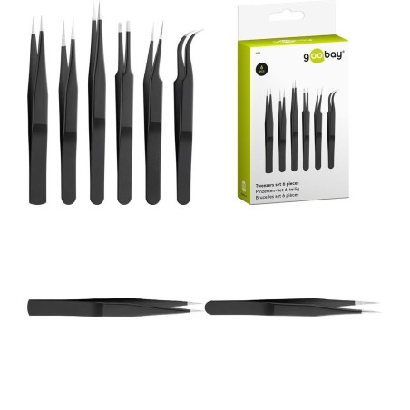 Goobay 41256 Industrial Tweezers - Premium Stainless Steel Precision Tool for All Your Needs